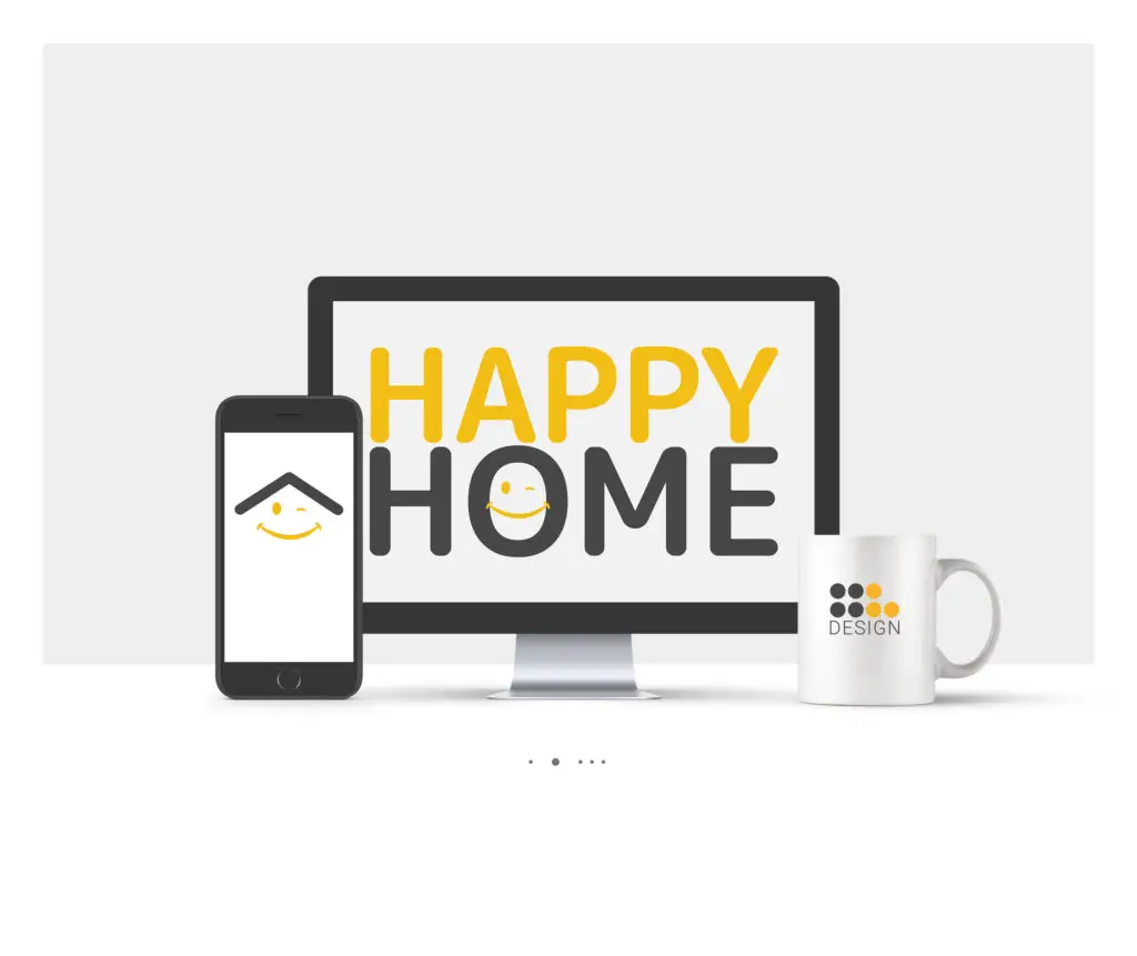 Modernes Logodesign für Happy Home